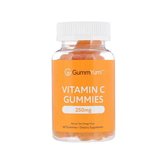 Vitamin C Gummies, Natural Tart Orange Flavor